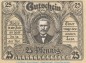 Preview: Notgeld Posenmühle Bucha 196.1.c , 25 Pfennig Schein in kfr. von 1921 , Thüringen Seriennotgeld