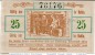 Preview: Notgeld Ruhla , 25 Pfennig Schein in kfr. Tieste 6300.05.15 , von 1918 , Thüringen Verkehrsausgabe
