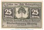 Notgeld Sparkasse Lähn 756.1.a , 25 Pfennig -mit US- in kfr. o.D. Schlesien Seriennotgeld