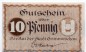 Preview: Notgeld Stadt Crimmitschau 1230.20.10 , 10 Pfennig Serie B in kfr. o.D. Sachsen Verkehrsausgabe