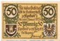 Preview: Notgeld Stadt Konstadt 738.1 , 50 Pfennig Schein in kfr. von 1921 , Schlesien Seriennotgeld