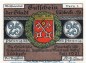 Preview: Notgeld Stadt Lübbecke 819.2.b , 25 Pfennig Schein o. Kn. in kfr. von 1921 , Westfalen Seriennotgeld