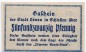 Preview: Notgeld Stadt Löwen 4200.05.16.f , 25 Pfennig Fehldruck in kfr. von 1920 , Schlesien Verkehrsausgabe