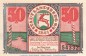 Notgeld Stadt Landsberg 763.1 , 50 Pfennig Nr.1 -März- in kfr. von 1921 , Schlesien Seriennotgeld
