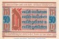 Notgeld Stadt Landsberg 763.1 , 50 Pfennig Nr.1 -März- in kfr. von 1921 , Schlesien Seriennotgeld