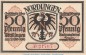 Preview: Notgeld Stadt Nördlingen 978.3 , 50 Pfennig -gelbbraun- Nr.1 in kfr. von 1918 , Bayern Seriennotgeld