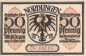 Preview: Notgeld Stadt Nördlingen 978.3 , 50 Pfennig -gelbbraun- Nr.3 in kfr. von 1918 , Bayern Seriennotgeld