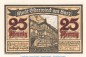 Preview: Notgeld Stadt Osterwieck 1137.1.e , 25 Pfennig Schein in kfr. von 1921 , Sachsen Anhalt Seriennotgeld
