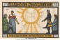 Preview: Notgeld Stadt Pößneck 1066.4.a , 75 Pfennig Nr.9 dunkelblau in kfr. von 1921 , Thüringen Seriennotgeld