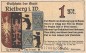 Preview: Notgeld Stadt Rietberg 1123.1 , 1 Mark Schein in kfr. von 1921 , Westfalen Seriennotgeld