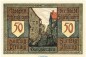 Preview: Notgeld Stadt Schleusingen 1181.3.a-b  , 50 Pfennig Nr 1 gelblich und dick in kfr. von 1921 Thüringen Seriennotgeld