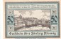 Notgeld Stadt Ueckermünde 1350.1 , 50 Pfennig Schein Nr.2 in kfr. von 1921 , Mecklenburg Vorpommern Seriennotgeld