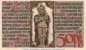 Preview: Notgeld Stadt Wedel 1387.1.F , 50 Pfennig -Fehldruck- in kfr. von 1921 , Schleswig Holstein Seriennotgeld