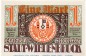 Preview: Notgeld Stadt Wiedenbrück 1423.1.b , 1 Mark Schein -IE- in kfr. von 1921 , Westfalen Seriennotgeld