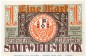 Preview: Notgeld Stadt Wiedenbrück 1423.1.b , 1 Mark Schein -RÜ- in kfr. von 1921 , Westfalen Seriennotgeld