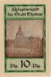 Preview: Ohrdruf , Notgeld 10 Pfennig -Michaeliskirche- unc-kfr. Ti.5350.05.75 , Thüringen 1918 Verkehrsausgabe