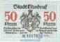Preview: Ohrdruf , Notgeld 50 Pfennig Schein unc-kfr. Ti.5350.05.82 , Thüringen 1919 Verkehrsausgabe