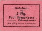 Osberghausen , Notgeld 5 Pfennig Schein unc-kfr. Schöne 3391.b , Westfalen o.D. Notgeld 1945-48