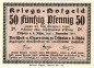 Preview: Ostheim , Notgeld 50 Pfennig -Lichtenburg- unc-kfr. Ti.5465.05.42 , Thüringen 1918 Verkehrsausgabe