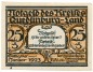 Quedlinburg , Notgeld 25 Pfennig Schein -D- unc-kfr. M-G.1089.1.b , SA o.D. Seriennotgeld -5831-