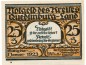 Quedlinburg , Notgeld 25 Pfennig Schein -U- unc-kfr. M-G.1089.1.b , SA o.D. Seriennotgeld -5833-