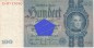 Preview: Reichsbanknote , 100 Mark Schein U-D in gbr. DEU-211,  Ros.176, P.183, vom 24.06.1935 , Drittes Reich