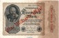 Preview: Reichsbanknote , 1 Milliarde Überdr. ORANGE in L-gbr. DEU-126.F.e, Ros.110, P.113 vom 15.12.1922 , Weimarer Republik - Inflation