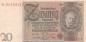 Preview: Reichsbanknote , 20 Mark Schein -E 2- in f-kfr. DEU-184.a, Ros.174, P.81 , vom 22.01.1929 , Weimarer Republik - Reichsbank