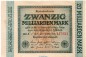 Preview: Reichsbanknote , 20 Milliarden Mark -Rauten- in kfr. DEU-137.e, Ros.115, P.118 , vom 01.10.1923 , Weimarer Republik - Inflation