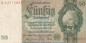 Preview: Reichsbanknote , 50 Mark Schein -K- in gbr. DEU-210.b, Ros.175, P.182 , vom 30.03.1933 , deutsches Reich - Reichsbank