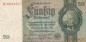 Preview: Reichsbanknote , 50 Mark Schein -O- in gbr. DEU-210.a, Ros.175, P.182 , vom 30.03.1933 , deutsches Reich - Reichsbank