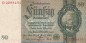 Preview: Reichsbanknote , 50 Mark Schein -Z- in gbr. DEU-210.a, Ros.175, P.182 , vom 30.03.1933 , deutsches Reich - Reichsbank