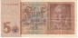 Preview: Reichsbanknote , 5 Mark Schein in gbr. DEU-220.b, Ros.179, P.186 , vom 01.08.1942 , 3. Reich - Reichsbank