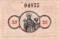 Preview: Reinerz , Notgeld 25 Pfennig Schein unc-kfr. Ti.6005.05.11 , Schlesien 1919 Verkehrsausgabe