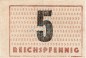 Rheine , Notgeld 5 Pfennig Schein L-gbr. Schöne 0511 , Westfalen 1947 Notgeld 1945-48