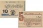 Rheine , Notgeld Set 2 Scheine unc-kfr. Schöne 0511-12 , Westfalen 1947 Notgeld 1945-48
