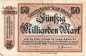 Preview: Rheydt , Banknote 50 Milliarden Mark Schein gbr-. Keller 4561.u , Rheinland 1923 Inflation