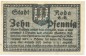 Preview: Notgeld Roda , Einzelschein über 10 Pfennig , Tieste 6085.01 , von 1918 , Thüringen kassenfrisch