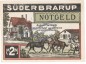 Preview: Süderbrarup , Notgeld 2 Mark Schein -Plambeck- in kfr. M-G 1296.1 , Schleswig o.D. Seriennotgeld