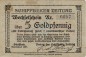 Schiffbek , Banknote 5 Gold Pfennig Schein in gbr. Müller 4290.4 , Hamburg 1923 Inflation