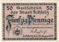 Preview: Schleiz , Notgeld 50 Pfennig -Kirche- unc-kfr. Ti.6550.05.17 , Thüringen 1919 Verkehrsausgabe