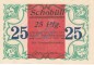 Preview: Schobüll , Notgeld 25 Pfennig Schein in kfr. M-G 1194.9 , Schleswig Holstein 1921 Seriennotgeld