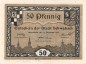 Preview: Schwabach , Notgeld 50 Pfennig Schein unc-kfr. Ti.6715.10.20 , Bayern 1918 Verkehrsausgabe