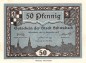 Preview: Schwabach , Notgeld 50 Pfennig Schein unc-kfr. Ti.6715.10.75 , Bayern 1918 Verkehrsausgabe
