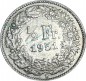 Schweiz , Kursmünze 1 halber Franken 1951 B -Helvetia mit Schild- KM.23 ss-vz -0228-