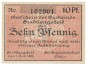 Preview: Stadtlengsfeld , Notgeld 10 Pfennig Schein unc-kfr. Ti.7055.05.26 TH 1917 Verkehrsausgabe -4279-