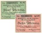 Preview: Stadtlengsfeld , Notgeld Set 2 Scheine unc-kfr. Ti.7055.05.15-16 TH 1917 Verkehrsausgabe -4278-