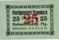 Preview: Stammbach , Notgeld 25 Pfennig Schein unc-kfr. Ti.7070.05.53 Bayern o.D. Verkehrsausgabe