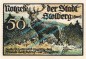 Preview: Stolberg , Notgeld 50 Pfennig Schein in kfr. M-G 1273.1.d , Sachsen Anhalt o.D. Seriennotgeld