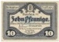 Preview: Stollberg , Notgeld 10 Pfennig Schein unc-kfr. Ti.7155.05.15 S 1920 Verkehrsausgabe -4264-